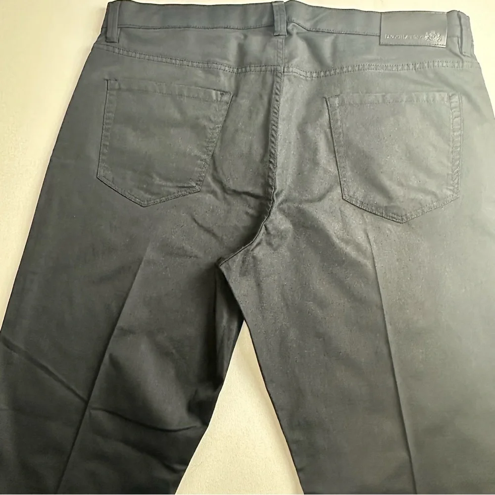 English laundry men size 36/32 straight leg flat front pants, black color (NWOT)